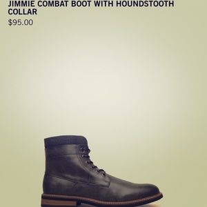 Kenneth Cole - Jimmie combat boot w/ houndstooth